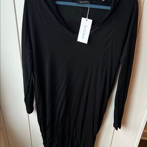 Black Long Sleeve Women's Top